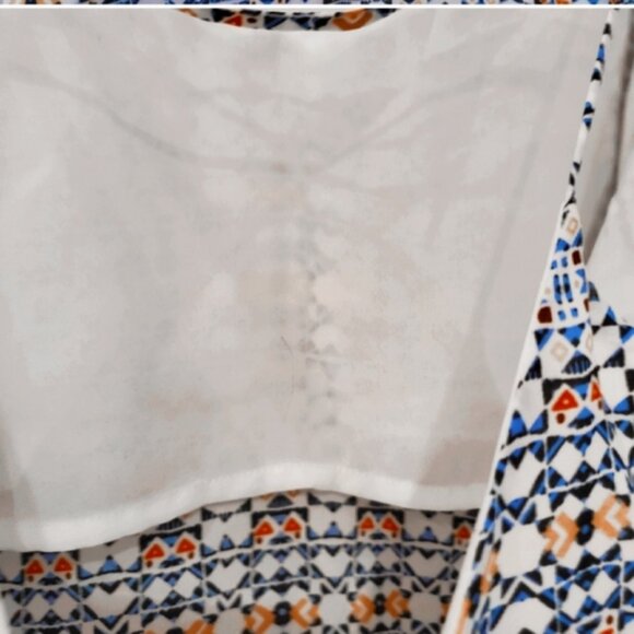 Beautiful Toned Resortwear Mozaic Print Cami Strappy Top - Picture 8 of 16